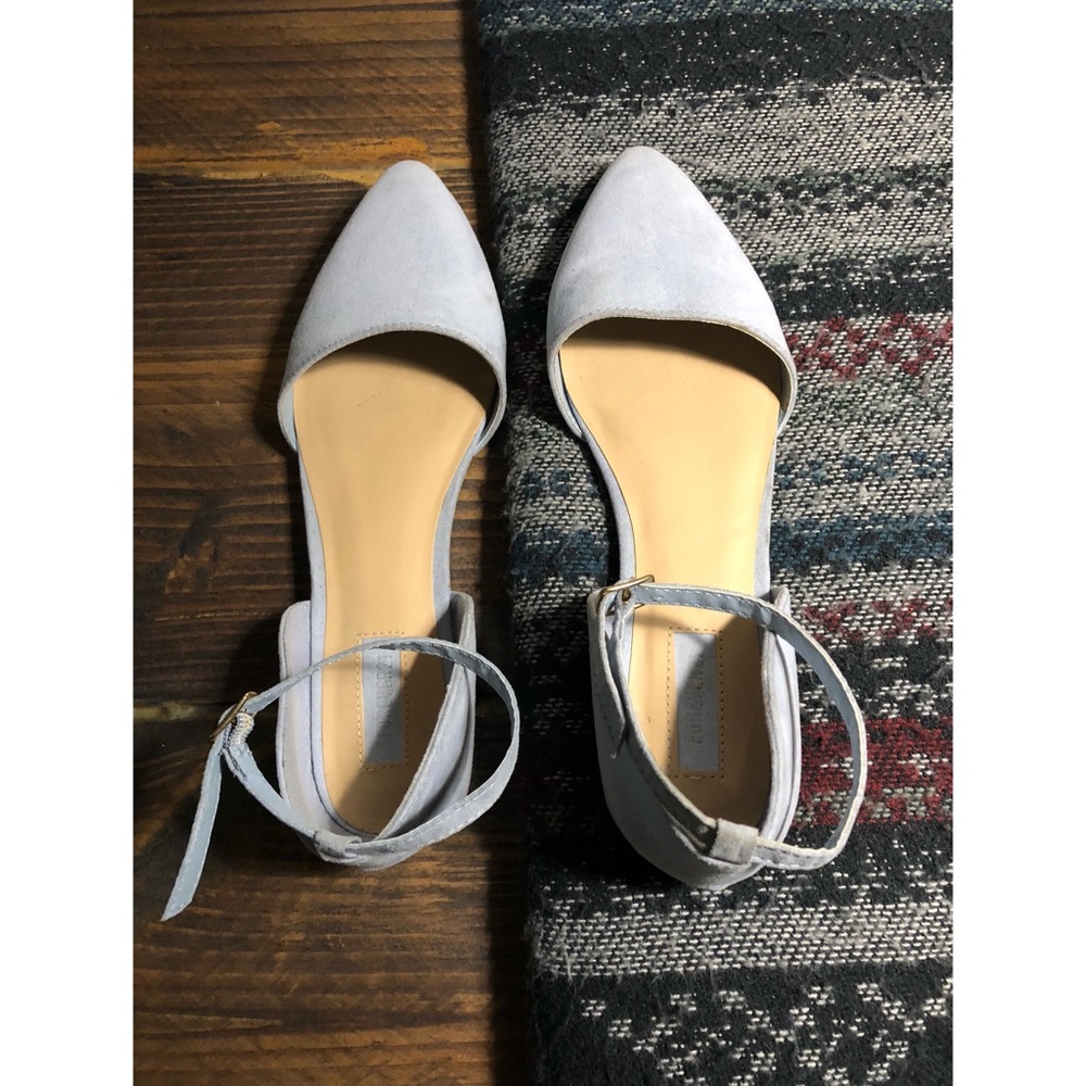 Light blue flats